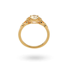 Load image into Gallery viewer, 24kae ring with stones and heart shaped detail
