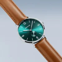 Load image into Gallery viewer, BERING Classic Polished Silver Leather