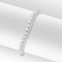 Load image into Gallery viewer, Silver Rollerball Chain Bracelet