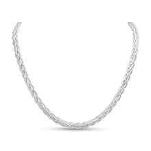 Load image into Gallery viewer, Silver 7mm Handmade Flat Spiga Bracelet