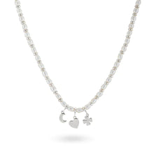 Load image into Gallery viewer, 24Kae Necklace with Beaded Pearls &amp; pendants
