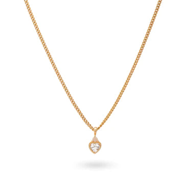 24Kae Necklace with heart shaped pendant