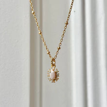 Load image into Gallery viewer, 24Kae Necklace Collier with pendant and pastel stones
