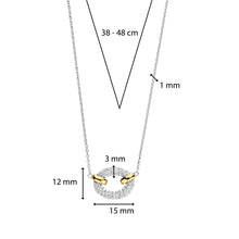 Load image into Gallery viewer, Ti sento silver cz pendant on chain
