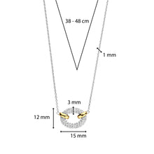Load image into Gallery viewer, Ti sento silver cz pendant on chain