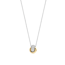 Load image into Gallery viewer, Bold Zirconia Crossover Necklace