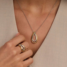 Load image into Gallery viewer, Organic Zirconia Necklace