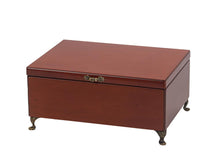 Load image into Gallery viewer, Mahogany Finish Wooden Jewel Case