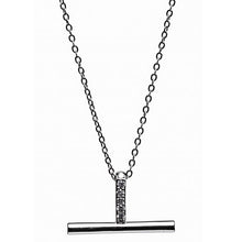 Load image into Gallery viewer, Silver T-Bar Pendant