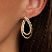 Load image into Gallery viewer, Organic Zirconia Earrings