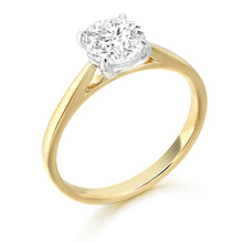Load image into Gallery viewer, 9ct White Gold Solitaire CZ Ring