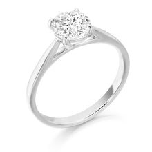 Load image into Gallery viewer, 9ct White Gold Solitaire CZ Ring