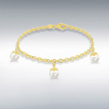 Load image into Gallery viewer, 9CT GOLD PEARL DROP BRACELET