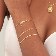 Load image into Gallery viewer, Gold Smooth Twist Chain Bracelet