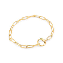 Load image into Gallery viewer, Gold Link Charm Chain Connector Bracelet