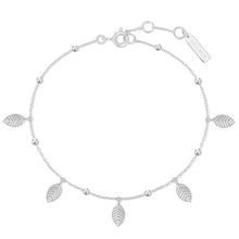 Load image into Gallery viewer, Silver Leaf Station Bracelet