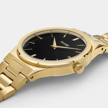 Load image into Gallery viewer, Vigoureux Watch Steel, Black, Gold Colour