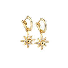 Load image into Gallery viewer, Gold Plated Star Pendant with Clear Stones