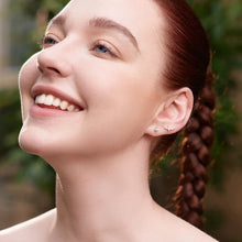 Load image into Gallery viewer, Gold Solitaire Studs