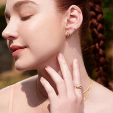 Load image into Gallery viewer, Gold Solitaire Studs
