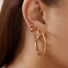 Load image into Gallery viewer, Gold Plain Oversized Hoops