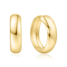 Load image into Gallery viewer, Gold Chubby Large Huggie Hoop Earrings