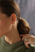 Load image into Gallery viewer, Hoop Earrings with Mixed Stones