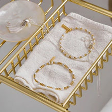 Load image into Gallery viewer, Mixed Metal Dainty Sparkle Bracelet
