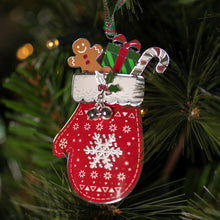 Load image into Gallery viewer, Snow Mitten Christmas Tree Decoration