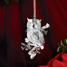 Load image into Gallery viewer, Owl with Scarf Christmas Tree Decoration
