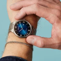 Load image into Gallery viewer, Gents Titanium Brushed Silver