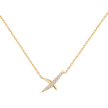 Load image into Gallery viewer, Gold Kiss Pavé Necklace