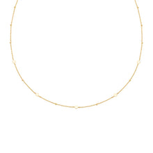 Load image into Gallery viewer, Gold Disc Station Necklace