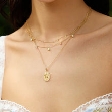 Load image into Gallery viewer, Gold Kyoto Opal Station Necklace
