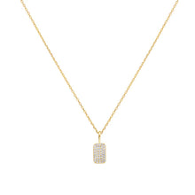 Load image into Gallery viewer, Gold Pavé Pendant Necklace