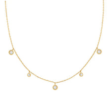 Load image into Gallery viewer, Gold Kyoto Opal Station Necklace