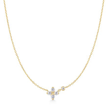 Load image into Gallery viewer, Gold Sparkling Lucky Clover Necklace