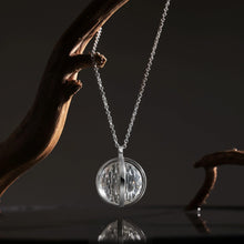 Load image into Gallery viewer, Silver Plated Sphere Pendant