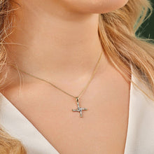 Load image into Gallery viewer, TWO TONE GOLD ST BRIGIDS CROSS