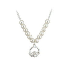 Load image into Gallery viewer, PEARL CLADDAGH NECKLET
