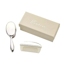 Load image into Gallery viewer, BABY SILVERPLATED BRUSH & COMB SET