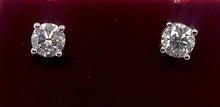 Load image into Gallery viewer, 18ct White Gold Diamond Stud Earrings
