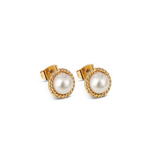 Load image into Gallery viewer, Sappho Pearl Stud Earrings