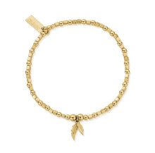 Load image into Gallery viewer, Mini Cube Double Feather Bracelet