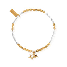 Load image into Gallery viewer, Mixed Metal Double Star Bracelet