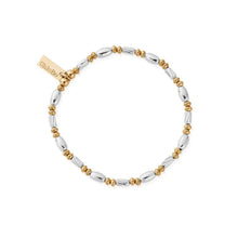 Load image into Gallery viewer, Mixed Metal Twisted Oval Bracelet