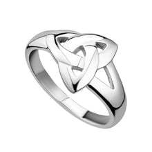 Load image into Gallery viewer, SILVER PLAIN TRINITY KNOT RING