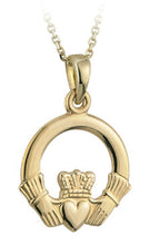 Load image into Gallery viewer, 9K GOLD CLADDAGH PENDANT