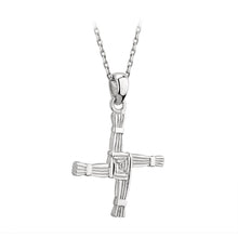 Load image into Gallery viewer, STERLING SILVER ST BRIGID CROSS PENDANT
