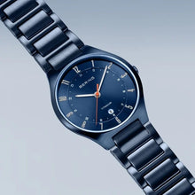 Load image into Gallery viewer, Gents Titanium Mat Blue Watch
